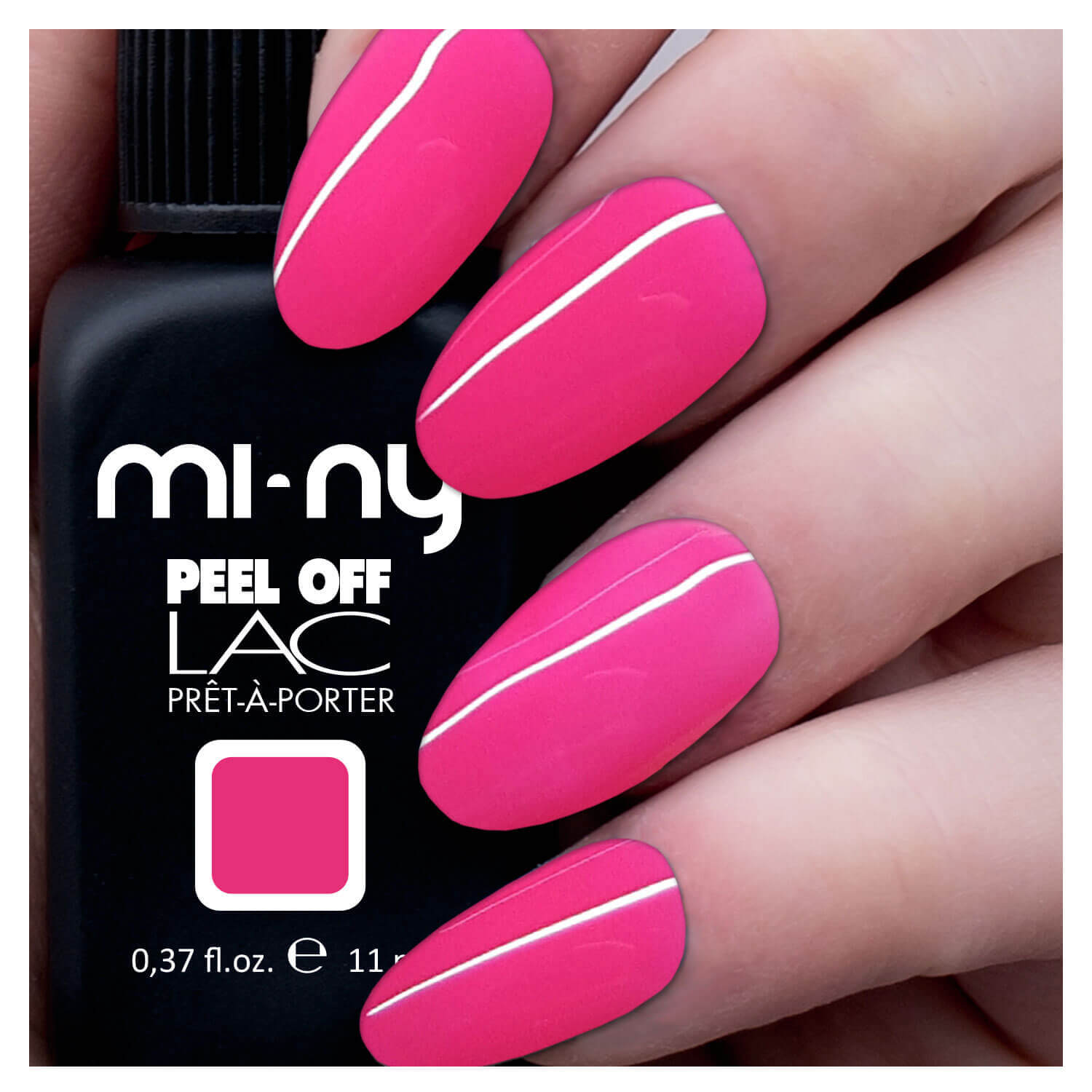 Mi-Ny PEEL LAC ONE STEP - RED/PINK SHADE 11 ml